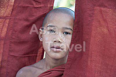 Buddhistischer Novize Hsipaw Myanmar