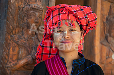 Pa O - Hilltribe Frau Inle lake Myanmar