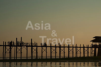 U Bein Brücke Amarapura Myanmar