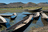 Boote am Inle See Myanmar