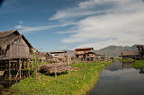 Dorf auf Stelzen Inle See Myanmar